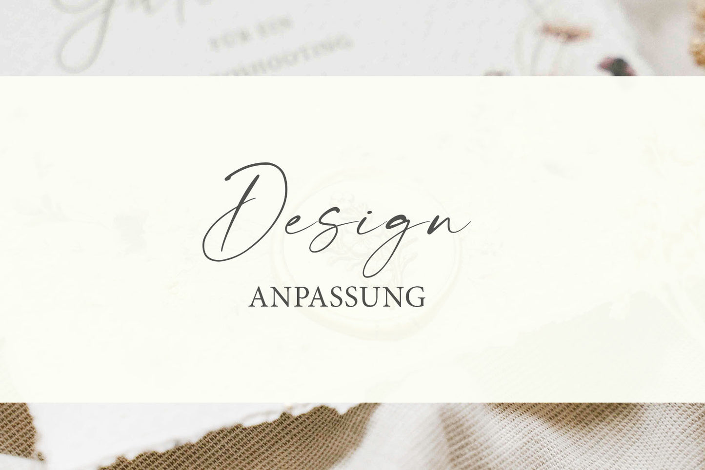 Service: Designanpassung
