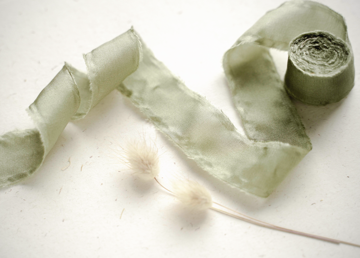 2 cm Seidenband Sage