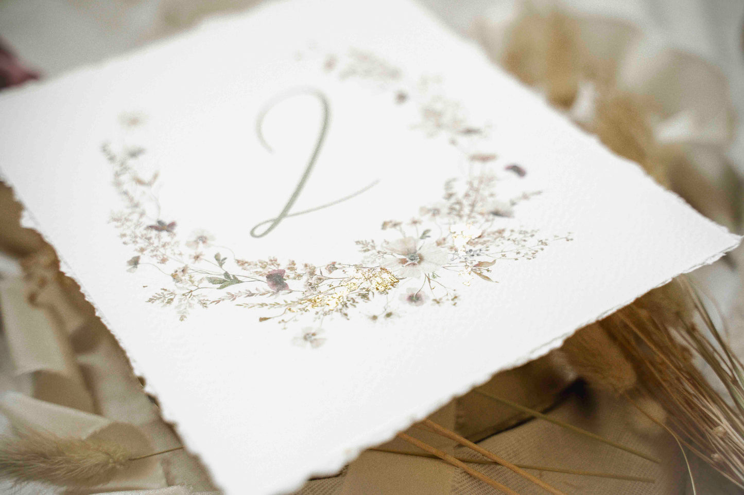 Tischnummern "Blooming Cottage"