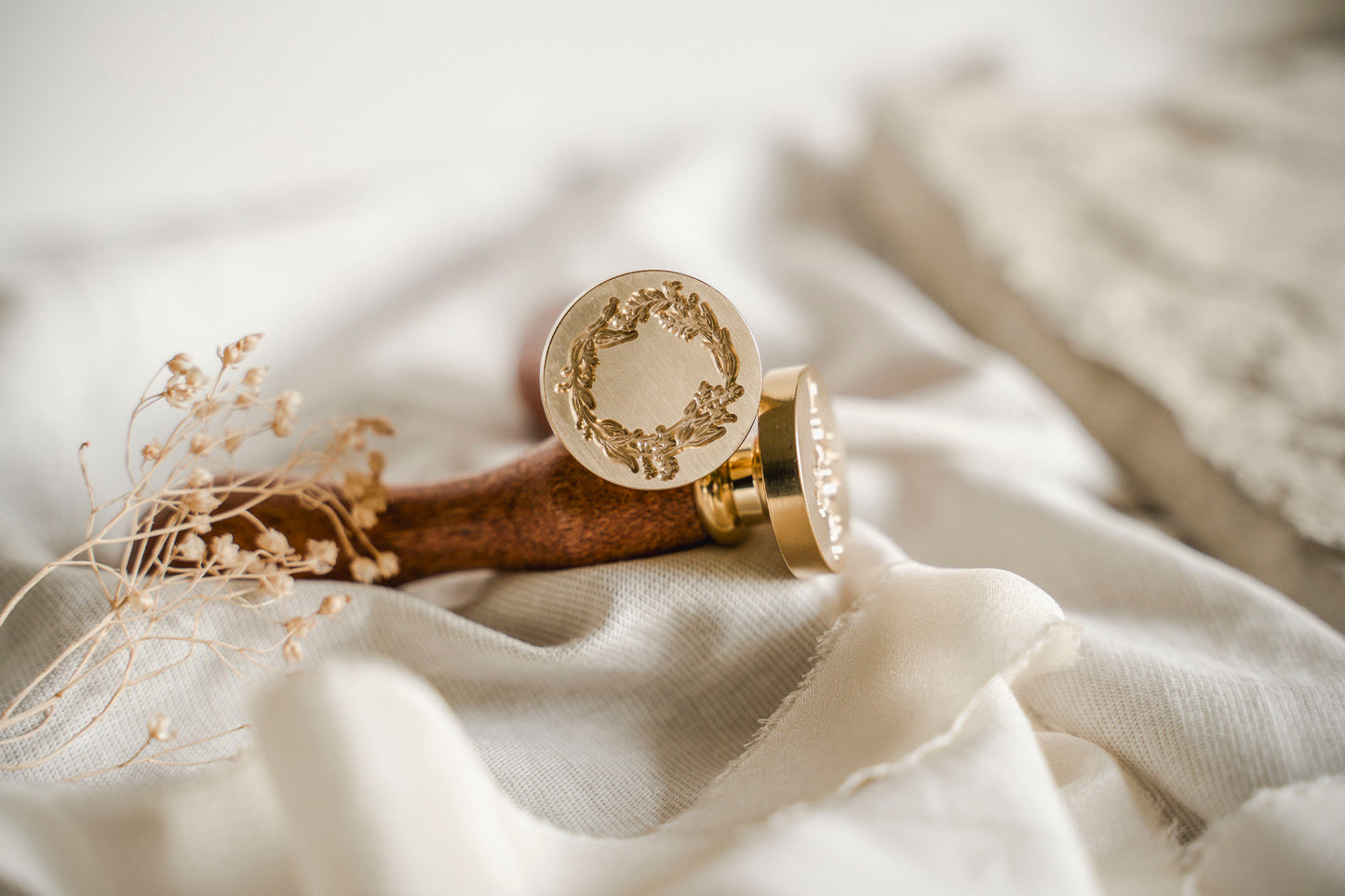 Siegelstempel mit Kranz