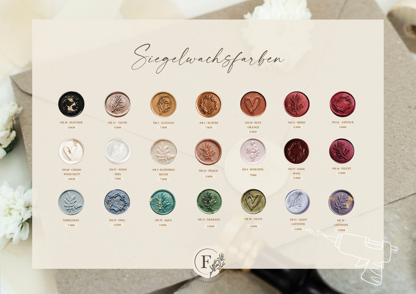 Siegelwachs Elfenbein blush