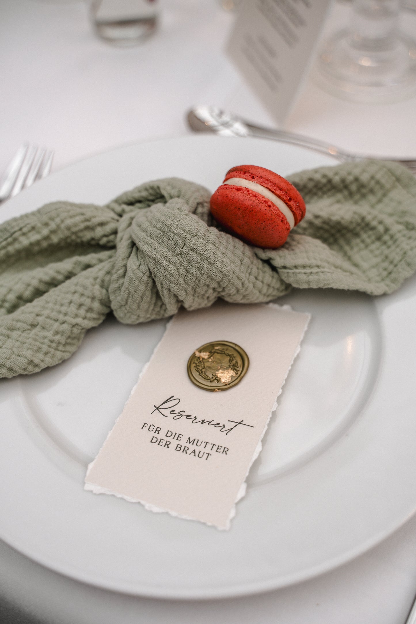 Reserviert - Anhänger für Sitzplätze - Grace