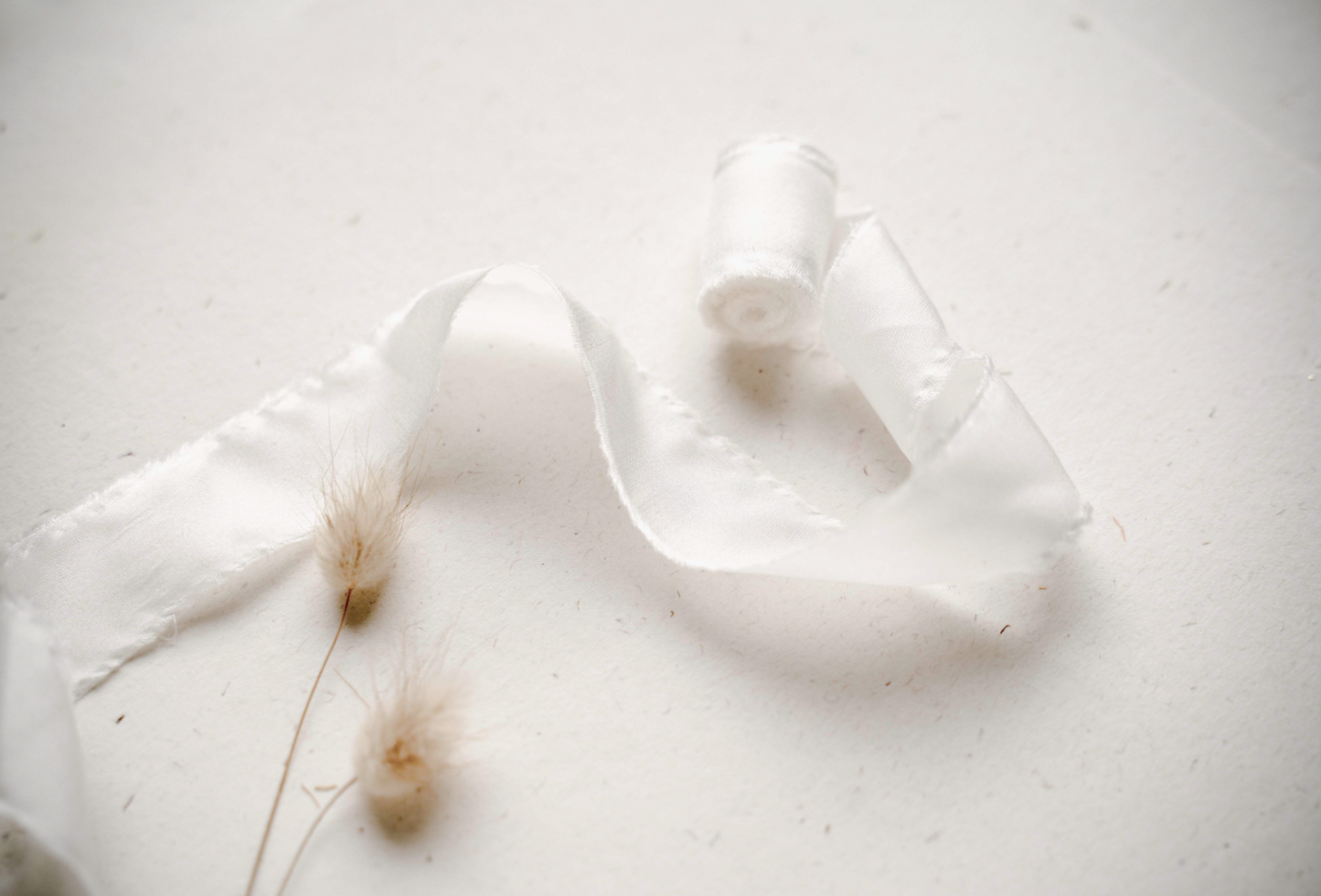 2 cm Seidenband Weiß