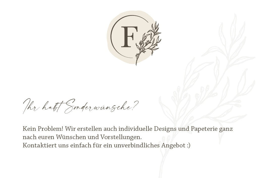 Einladungskarte 'Flora Aquarell'