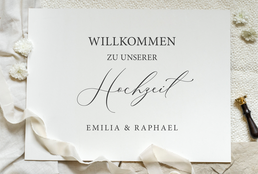 Willkommenschild im Design 'Garda'