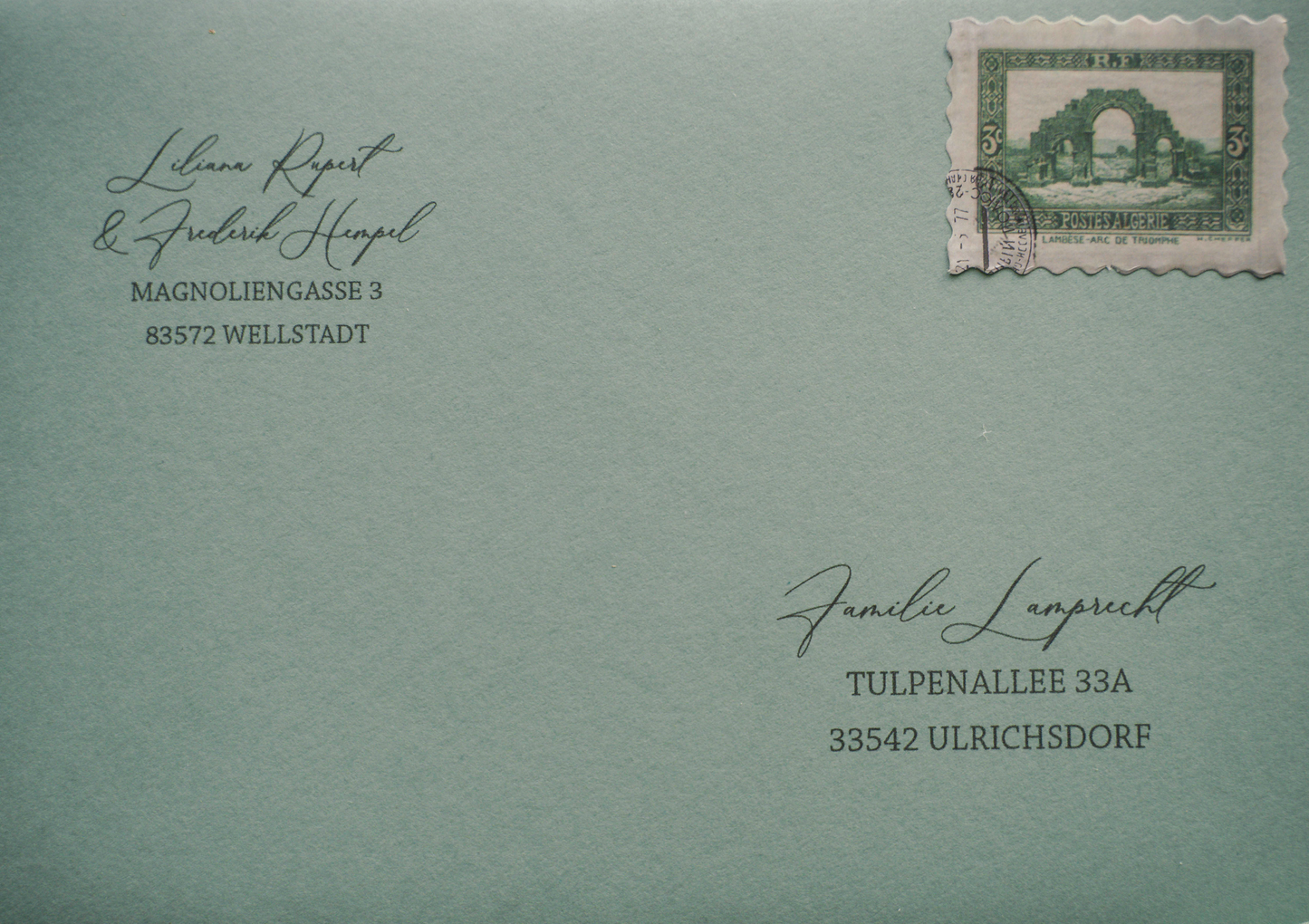 Service: Briefumschlag Aufdruck / Adressdruck