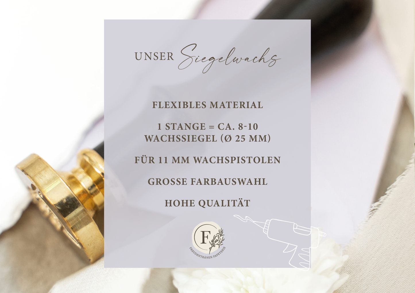 11mm Siegelwachs Light Lavendel