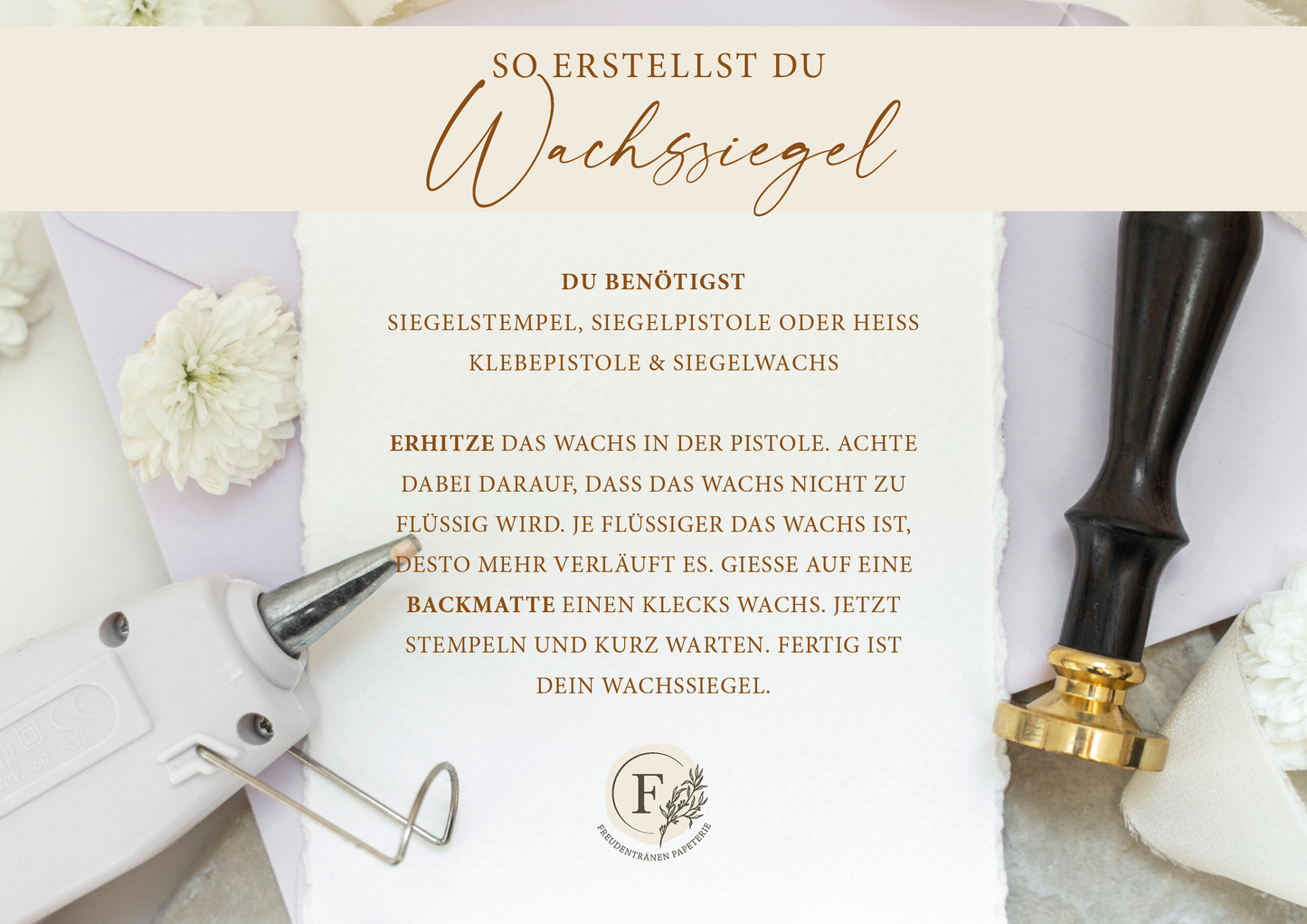 Siegelwachs weiß (mit Schimmer)