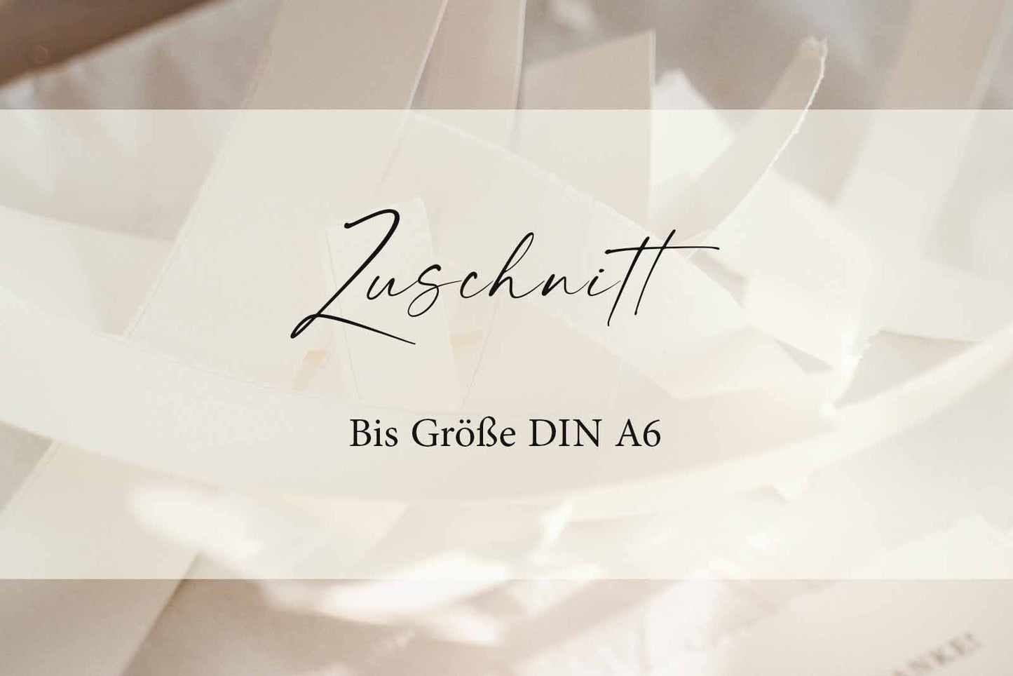 Service: Zuschnitt für Papier