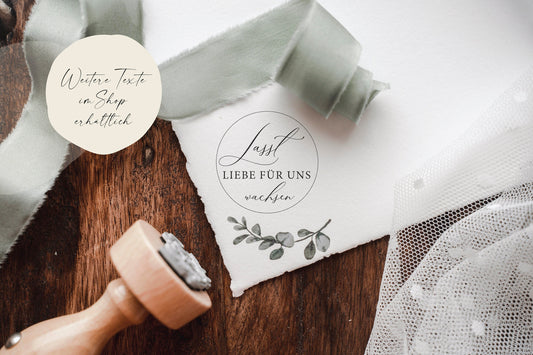 Lasst Liebe wachsen Stempel